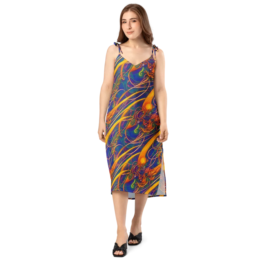 Luminous Whirl on Slip Dress — Front