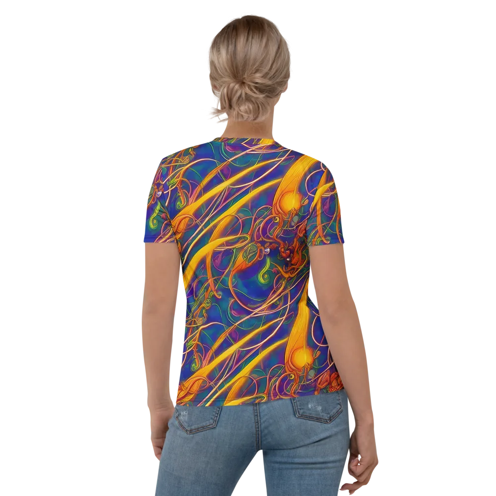 Luminous Whirl on Women's Crew Neck T-Shirt — Back