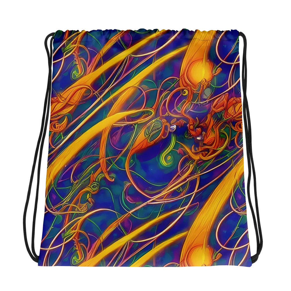 Luminous Whirl on Drawstring Bag — Photo