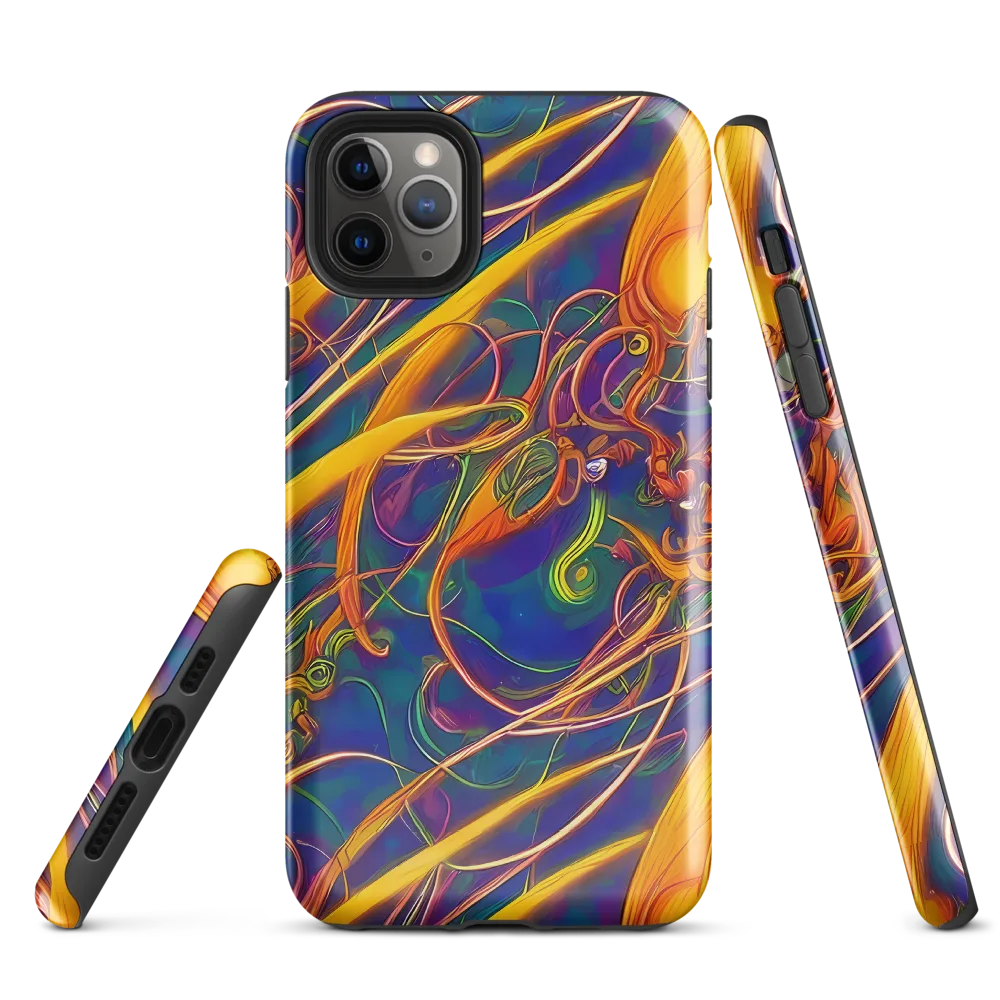 Luminous Whirl on Tough Case for iPhone® — Front