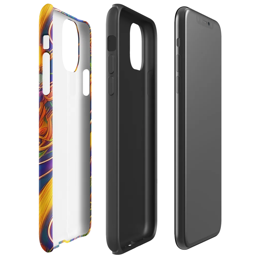 Luminous Whirl on Tough Case for iPhone® — Right