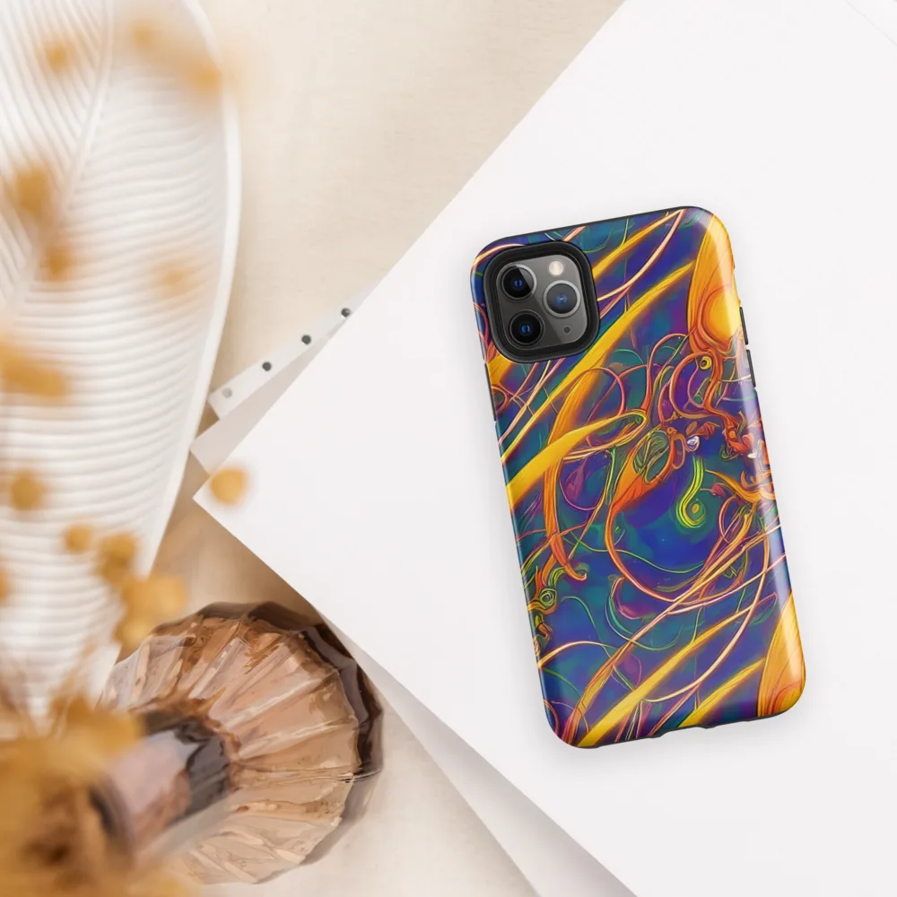 Luminous Whirl on Tough Case for iPhone® — Front