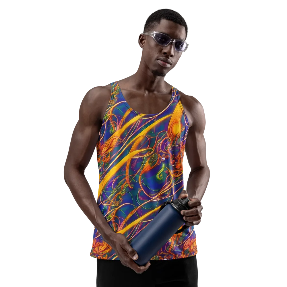 Luminous Whirl on Men's Tank Top — Front