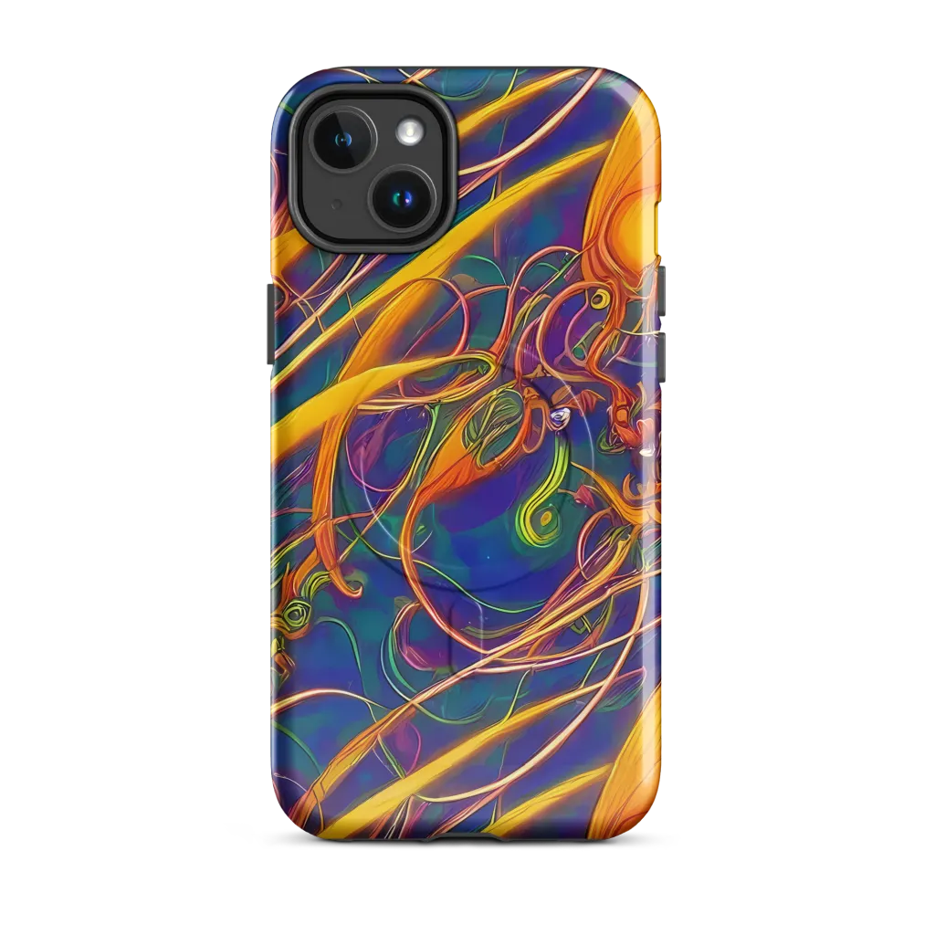 Luminous Whirl on MagSafe Tough Case for iPhone® — Front