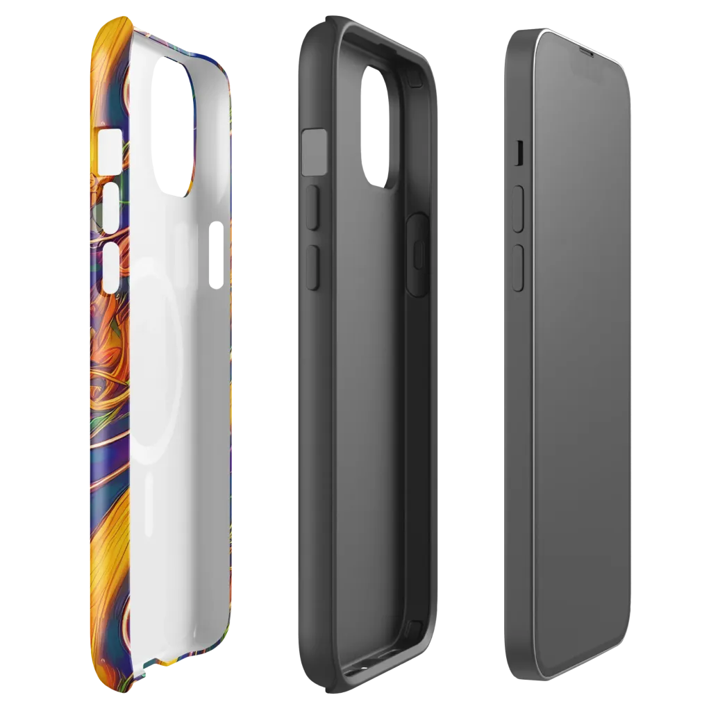 Luminous Whirl on MagSafe Tough Case for iPhone® — Front