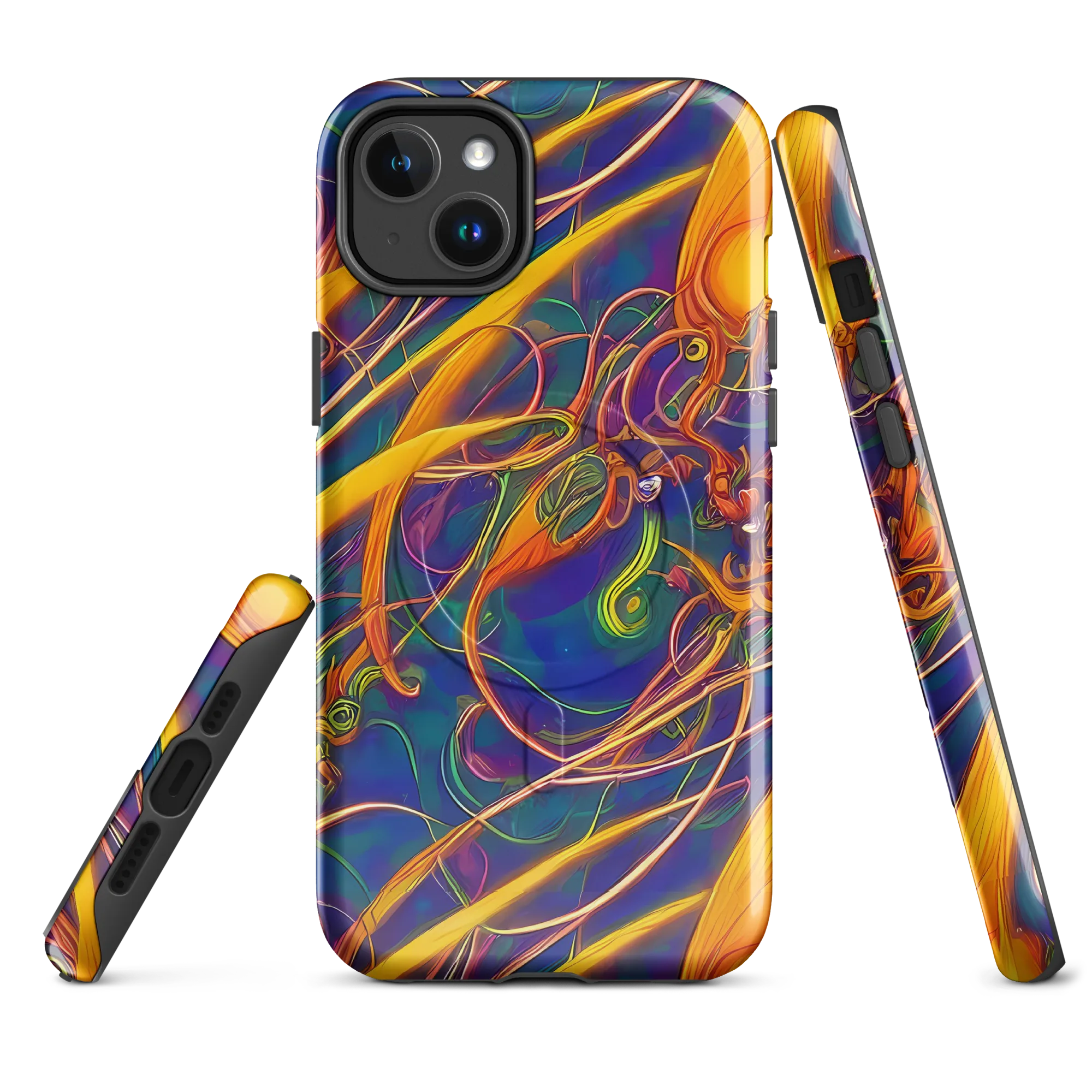 Luminous Whirl on MagSafe Tough Case for iPhone® — Front