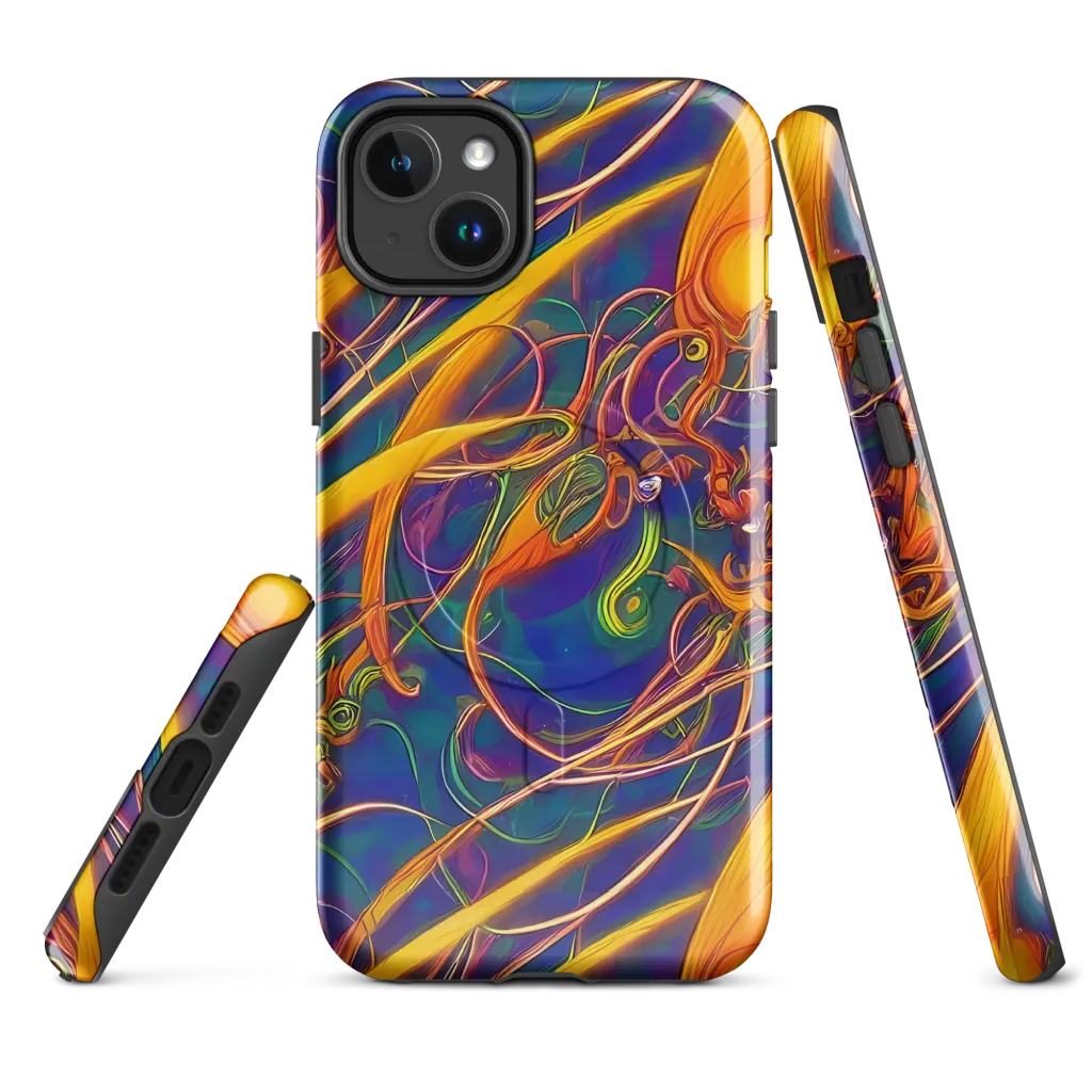 Luminous Whirl on MagSafe Tough Case for iPhone® — Front