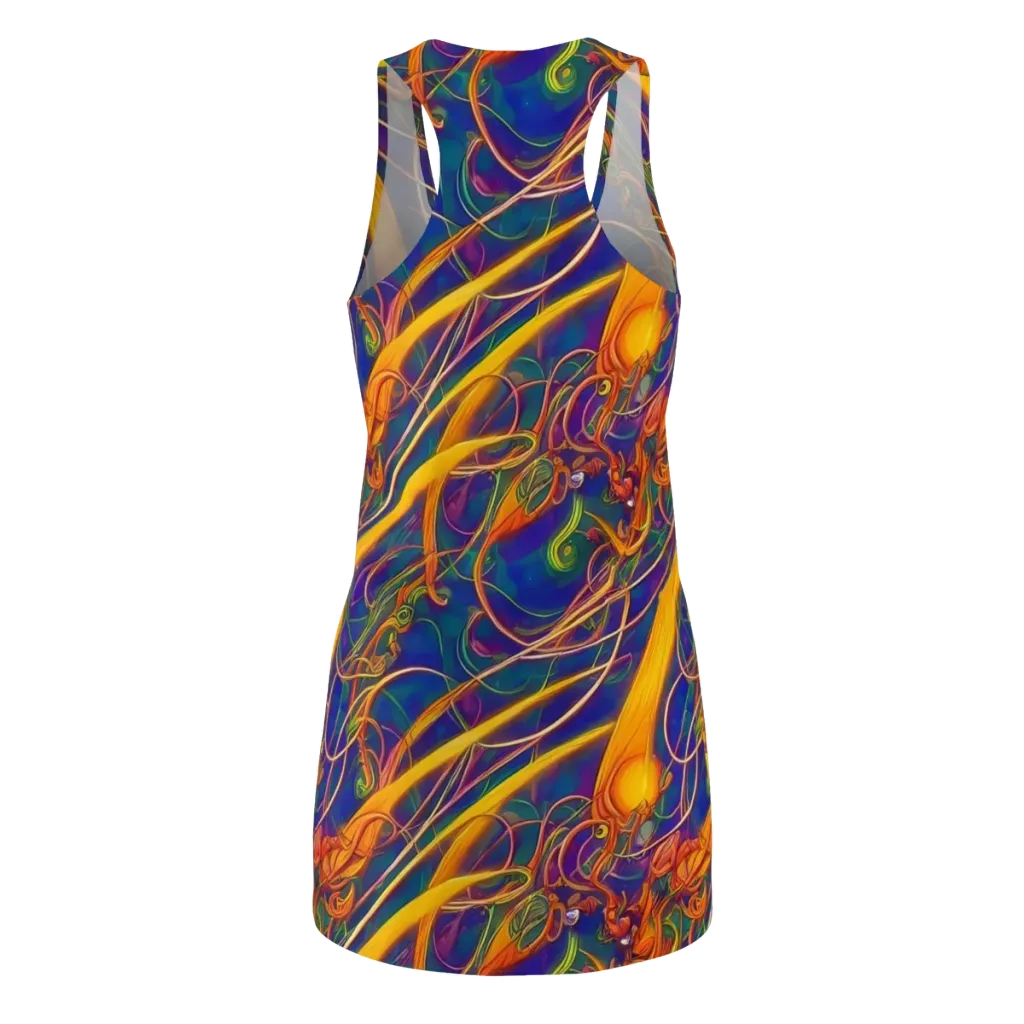 Luminous Whirl on Racerback Dress — Back