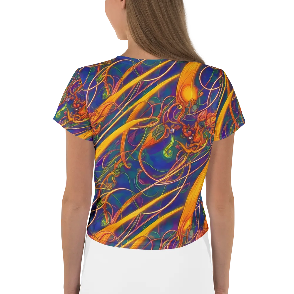 Luminous Whirl on Crop Tee — Back