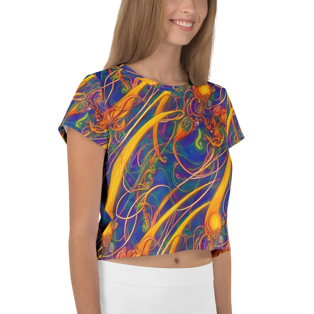 Luminous Whirl on Crop Tee — Right