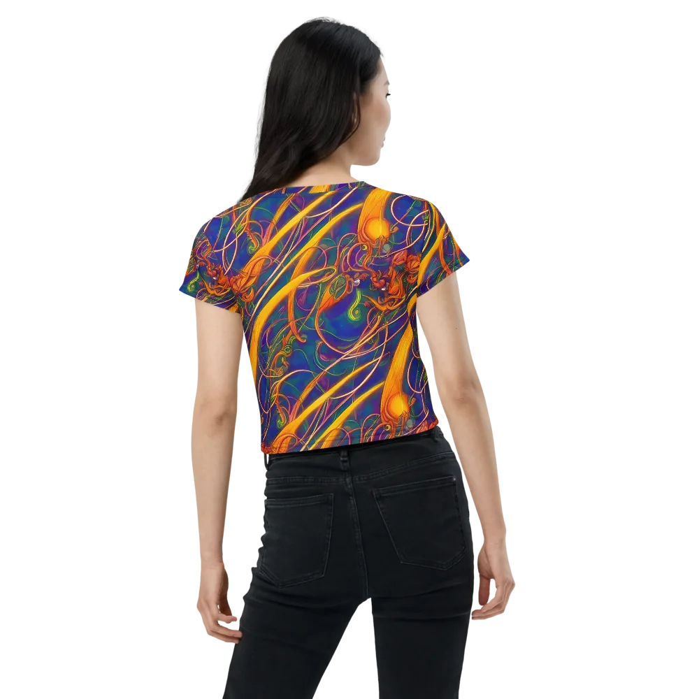 Luminous Whirl on Crop Tee — Back