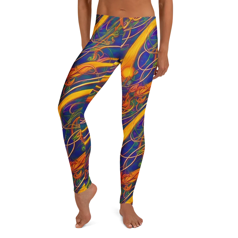 Luminous Whirl on Leggings — Front