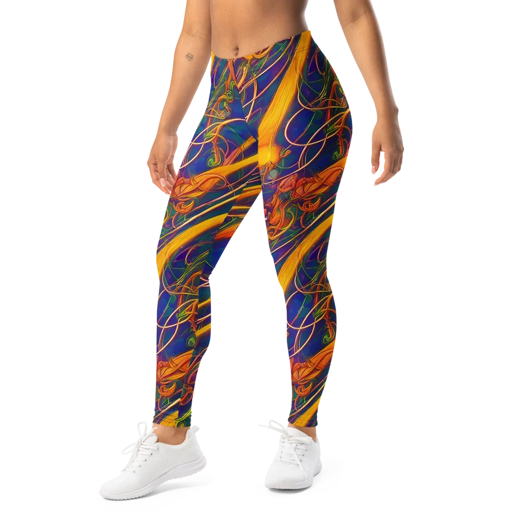 Luminous Whirl on Leggings — Left Front