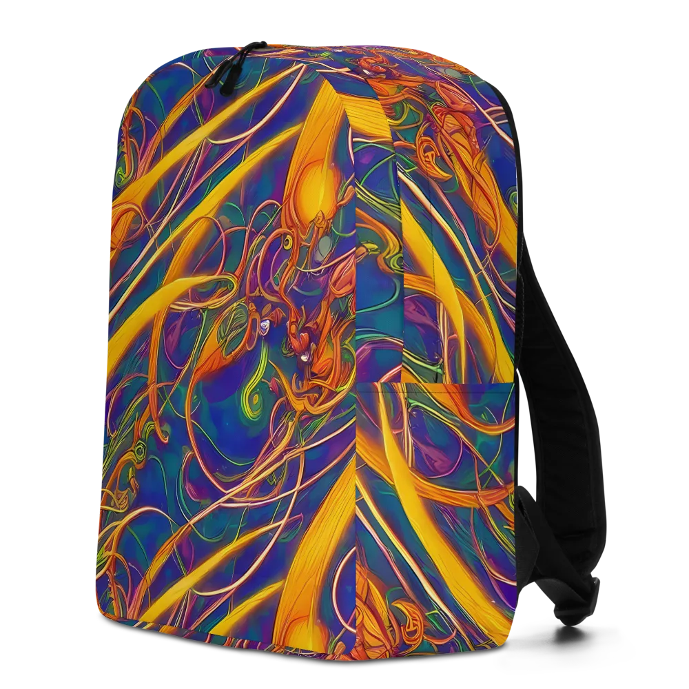 Luminous Whirl on Minimalist Backpack — Left