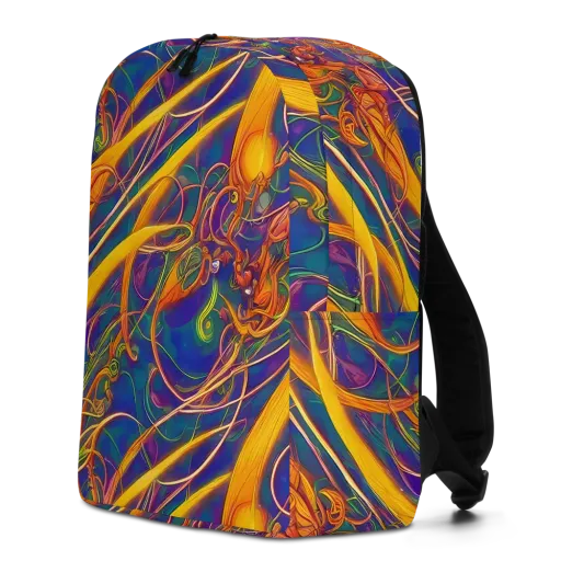 Luminous Whirl on a Minimalist Backpack