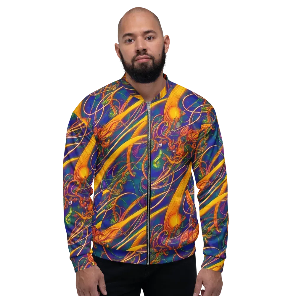 Luminous Whirl on Bomber Jacket — Front