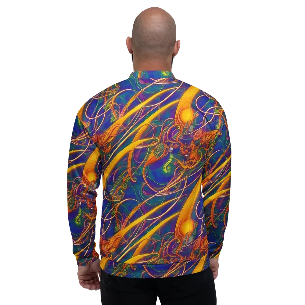 Luminous Whirl on Bomber Jacket — Back