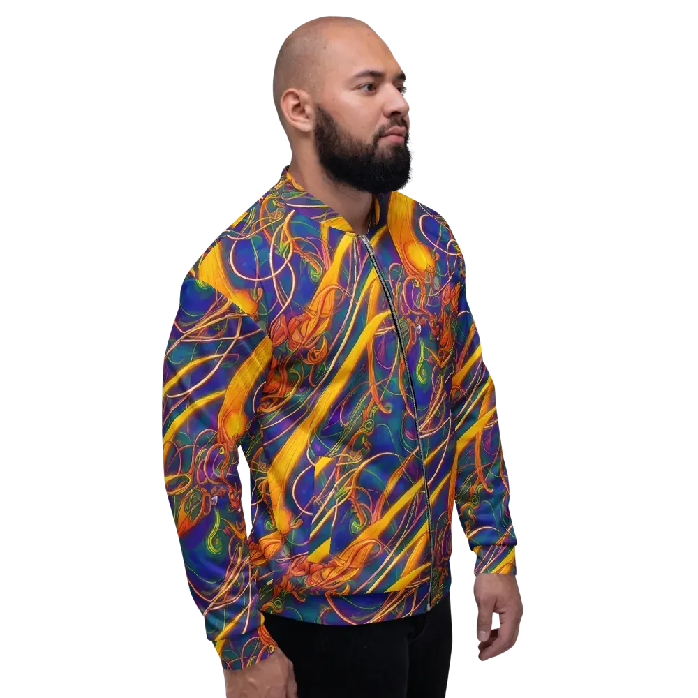 Luminous Whirl on Bomber Jacket — Right