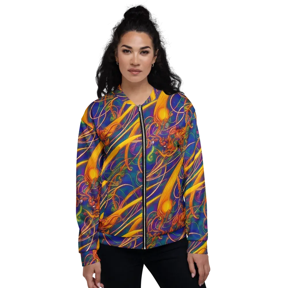 Luminous Whirl on Bomber Jacket — Front