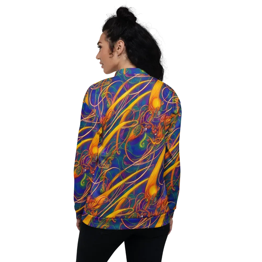 Luminous Whirl on Bomber Jacket — Back