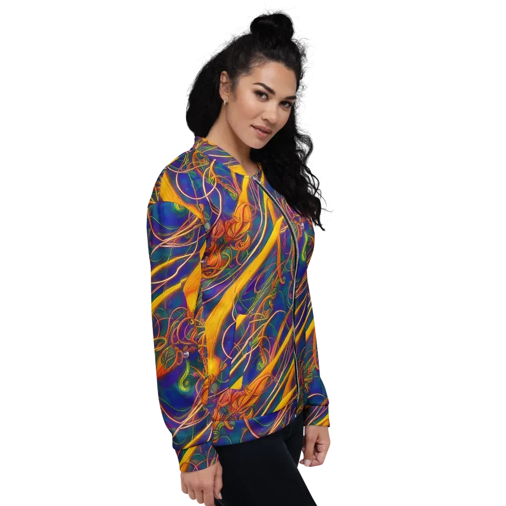 Luminous Whirl on Bomber Jacket — Right
