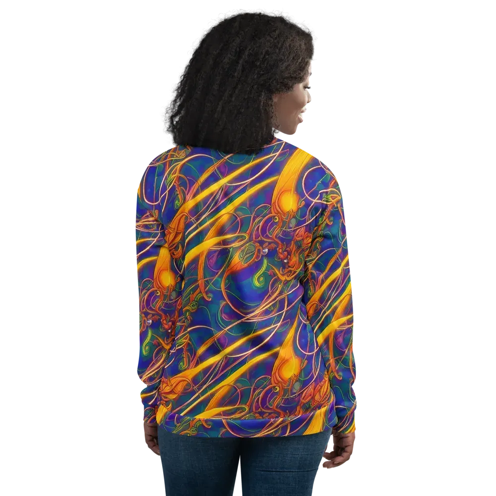 Luminous Whirl on Bomber Jacket — Back