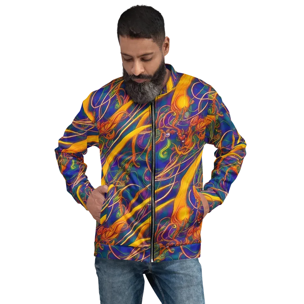 Luminous Whirl on Bomber Jacket — Front