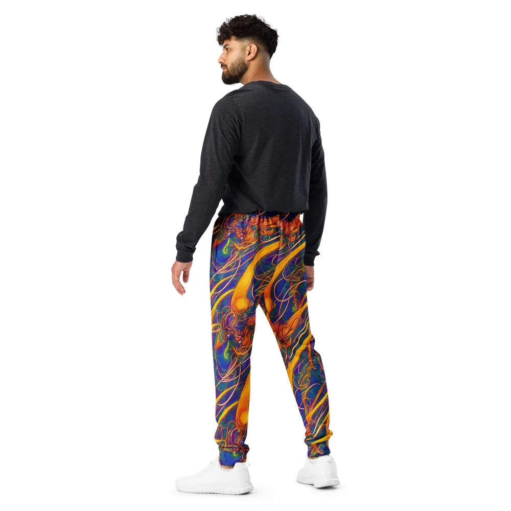 Luminous Whirl on Men's Joggers — Back