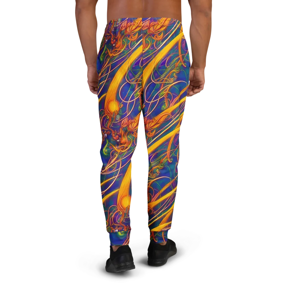 Luminous Whirl on Men's Joggers — Back