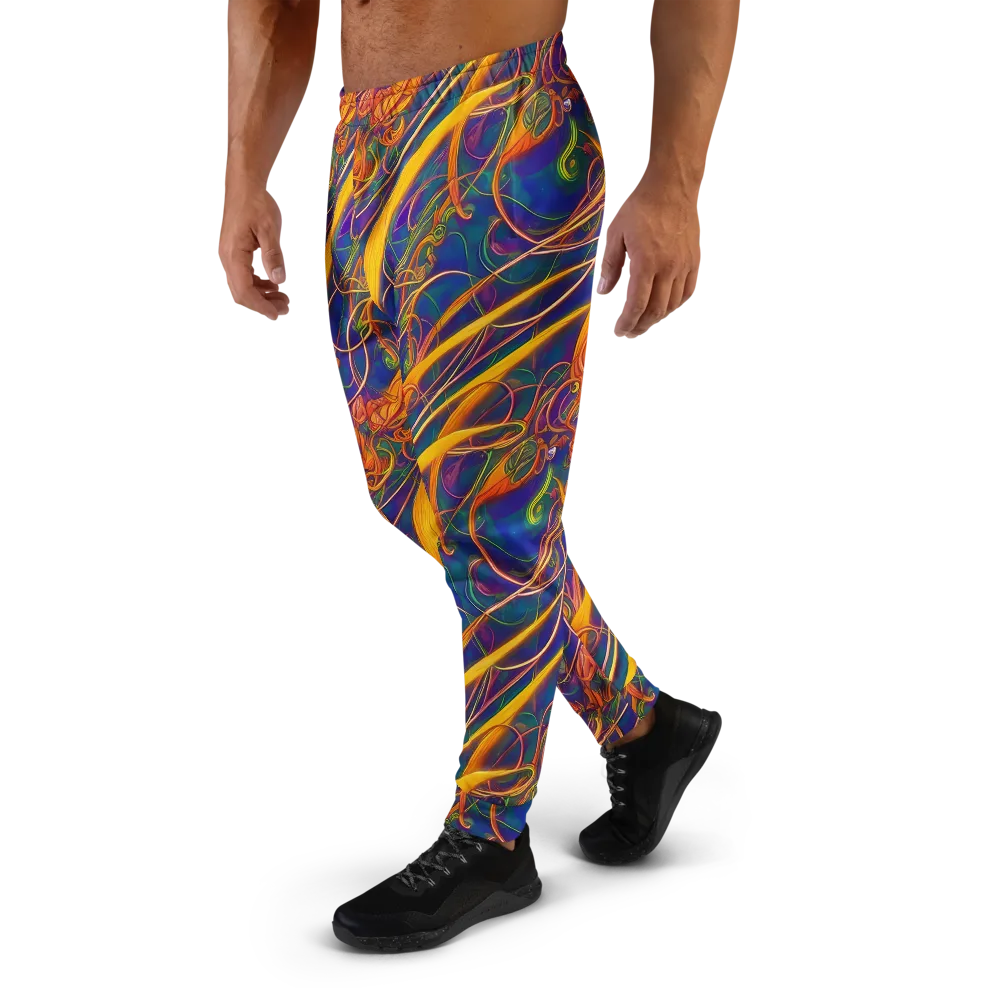Luminous Whirl on Men's Joggers — Left