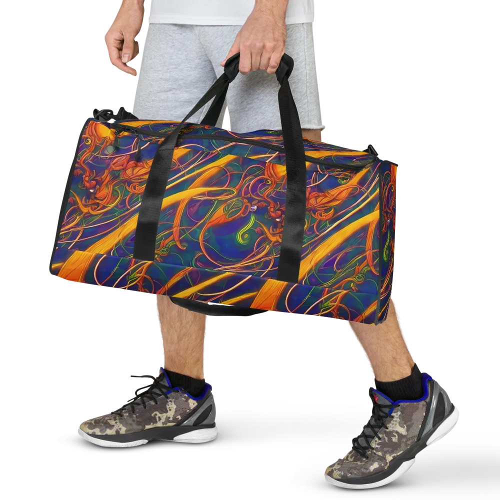 Luminous Whirl on Duffle Bag — Front