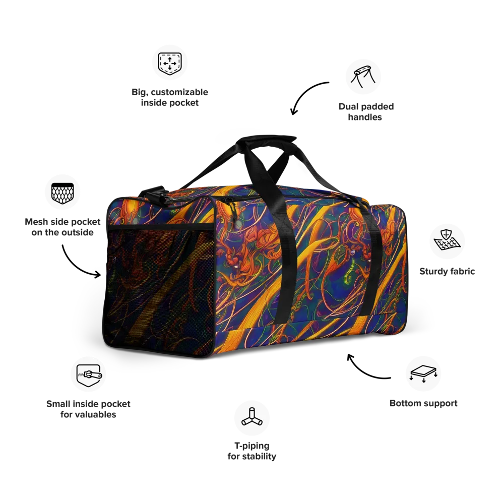 Luminous Whirl on Duffle Bag — Right Front
