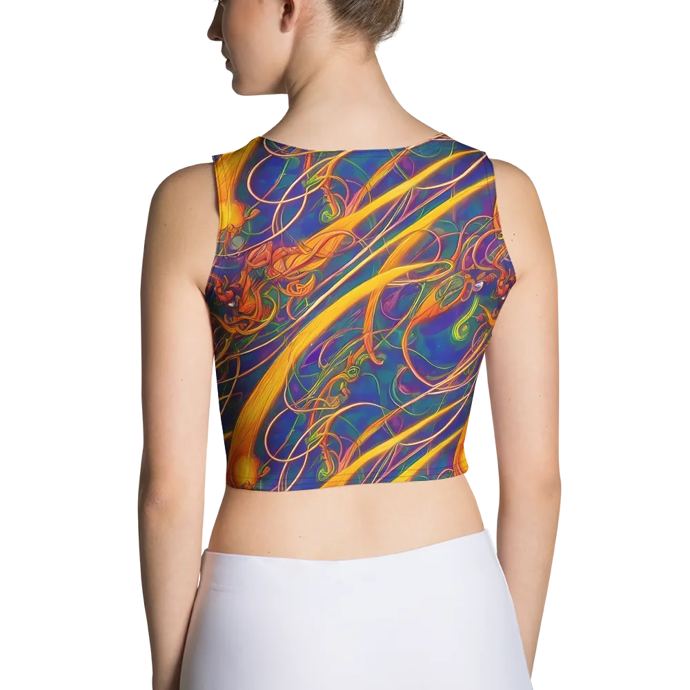 Luminous Whirl on Crop Top — Back
