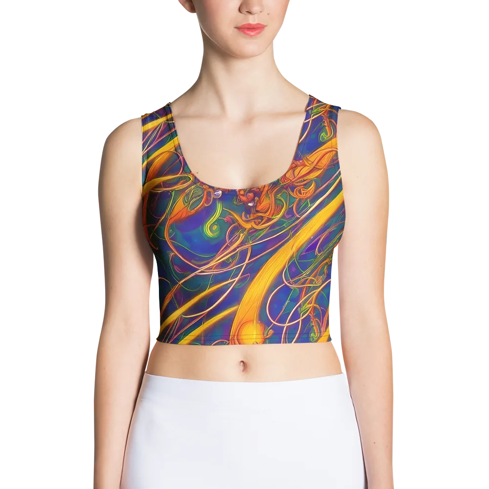 Luminous Whirl on Crop Top — Front