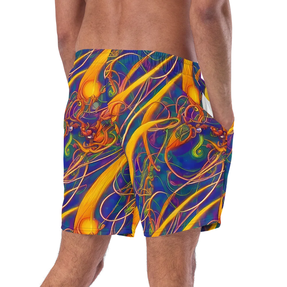 Luminous Whirl on Swim Trunks — Right Back