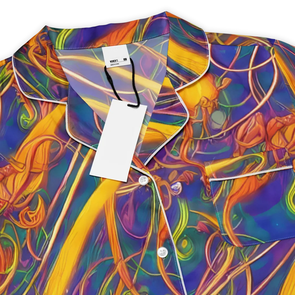 Luminous Whirl on Women's Short Sleeve Pajama Top — Product details