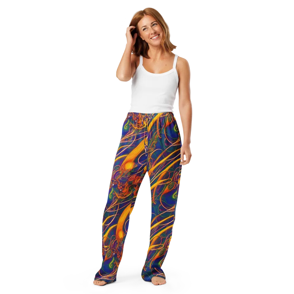 Luminous Whirl on Women's Pajama Pants — Front