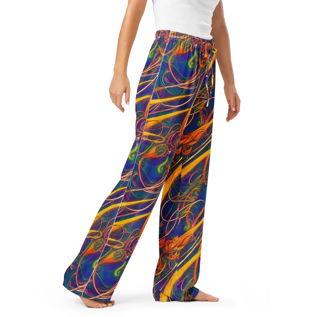 Luminous Whirl on Women's Pajama Pants — Right Front