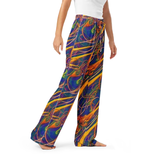 Luminous Whirl on a Women's Pajama Pants
