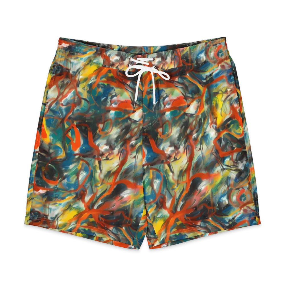 Chromatic Fusion on Men's Board Shorts — Front