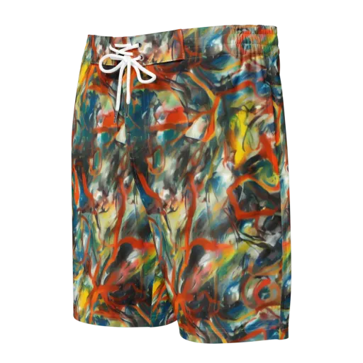 Chromatic Fusion on a Men's Board Shorts