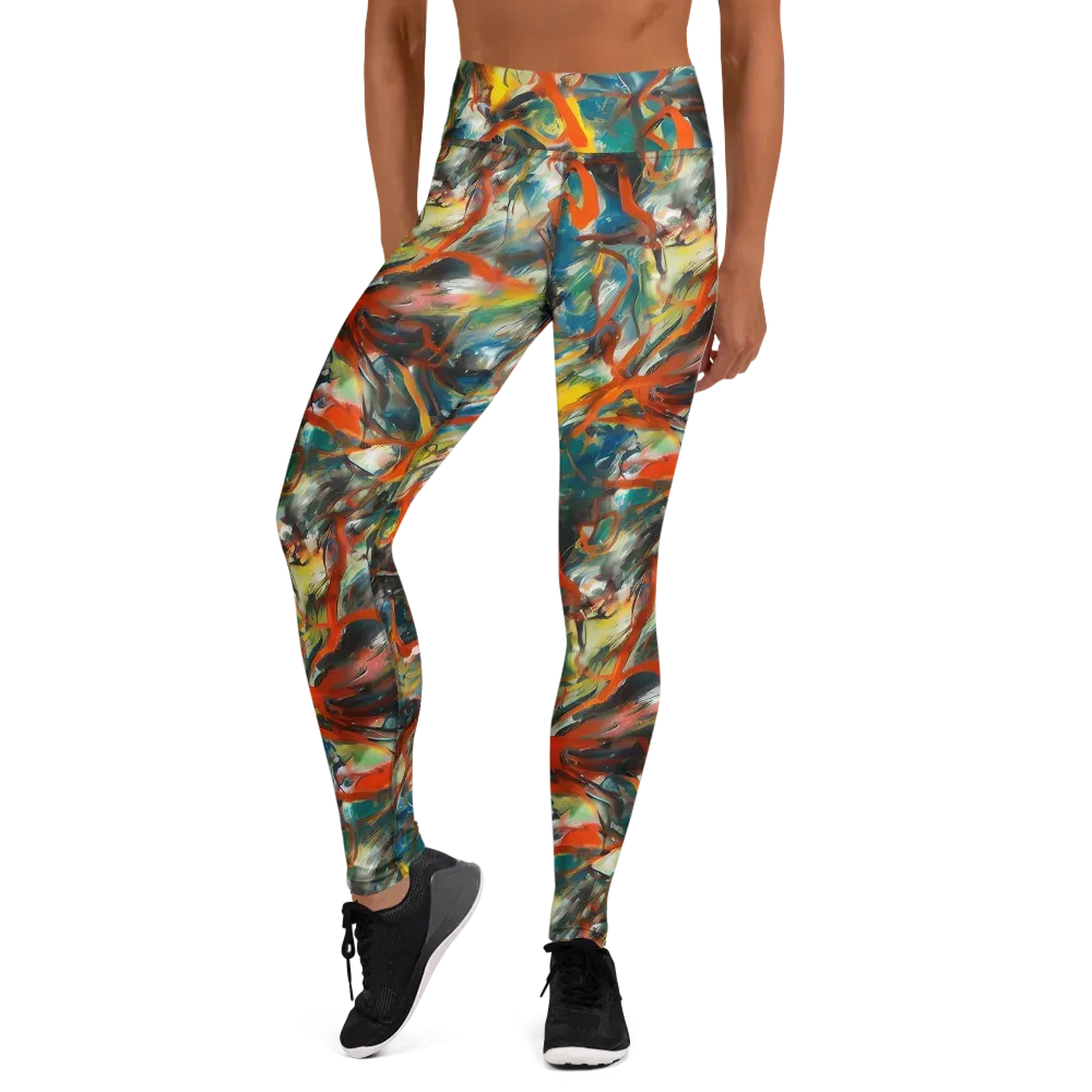Chromatic Fusion on Yoga Leggings — Front