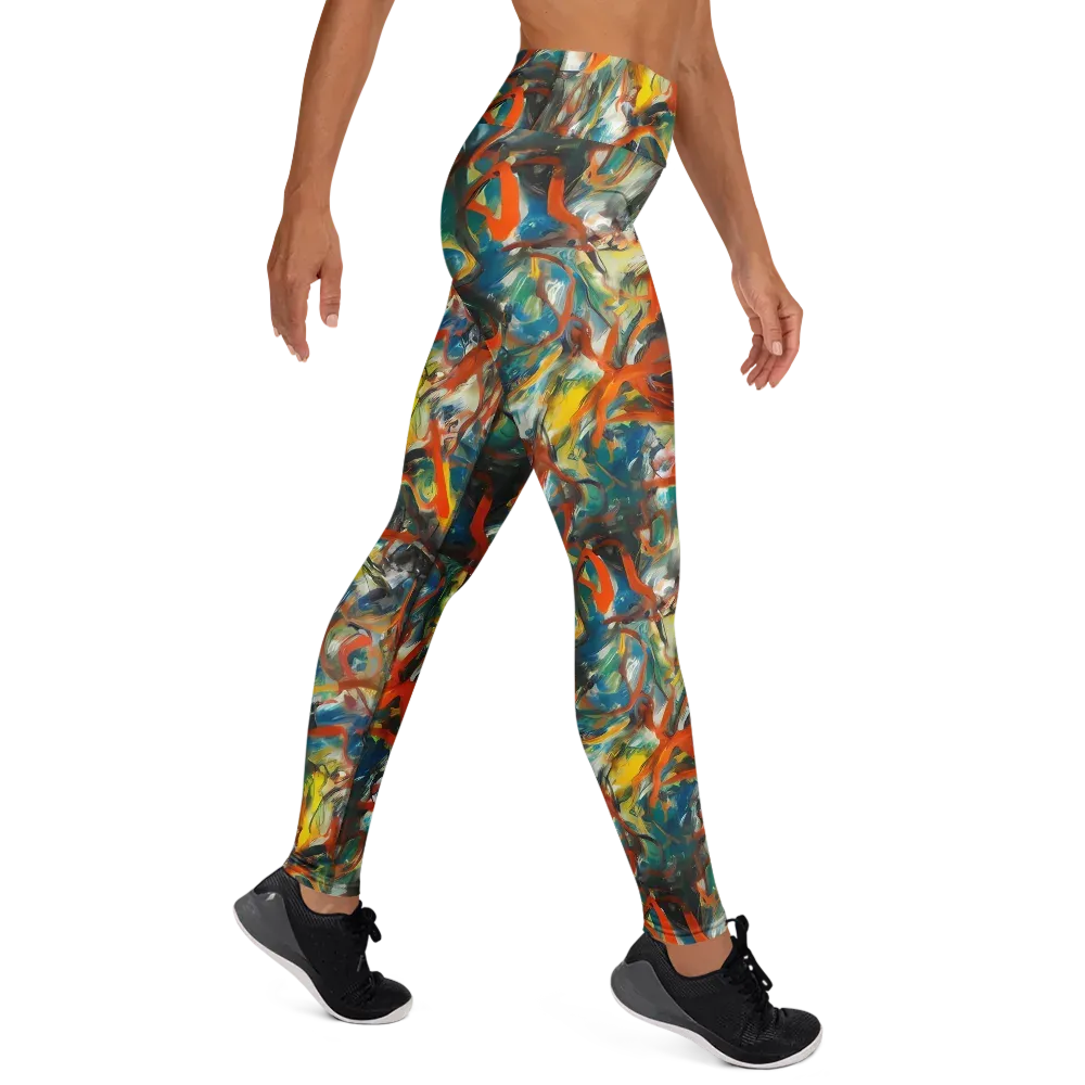Chromatic Fusion on Yoga Leggings — Right