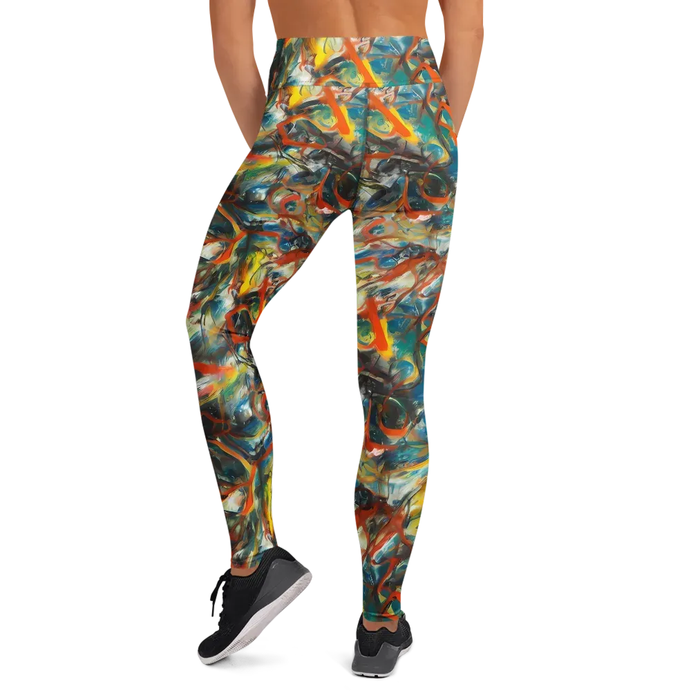 Chromatic Fusion on Yoga Leggings — Back