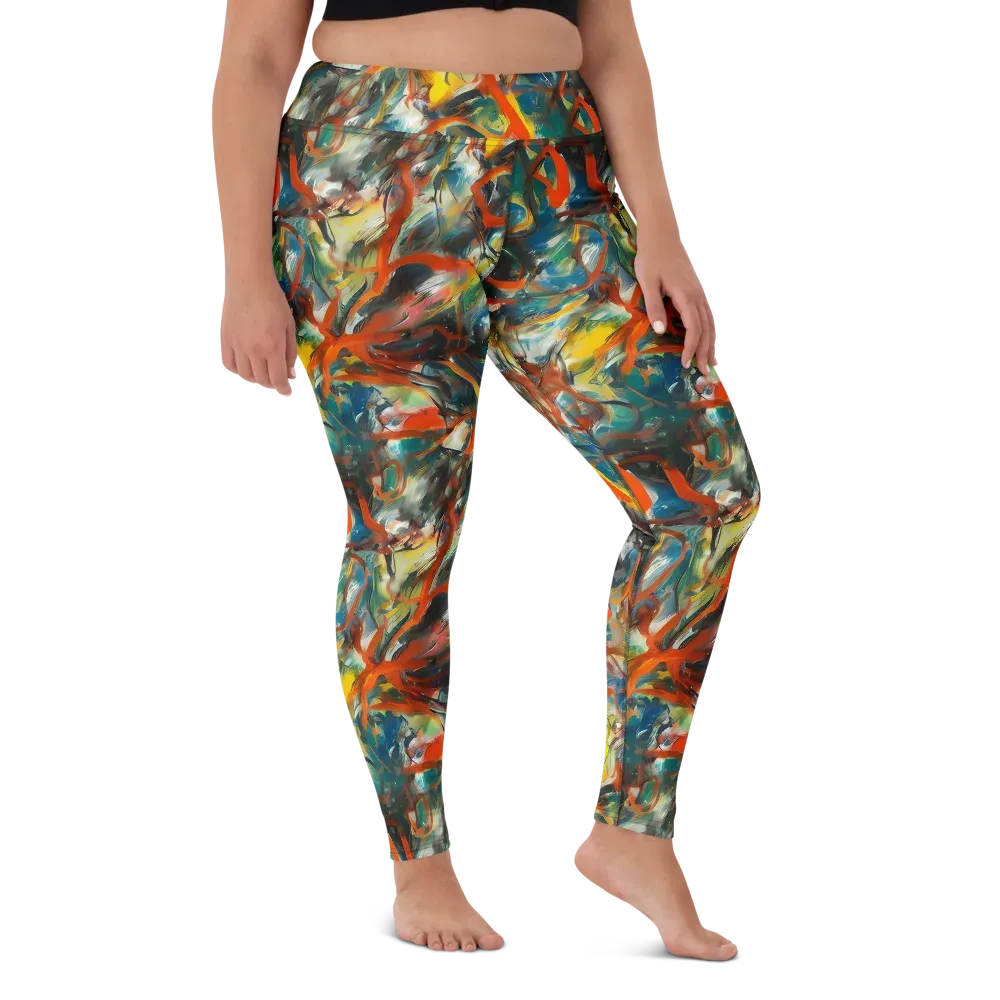Chromatic Fusion on Yoga Leggings — Front
