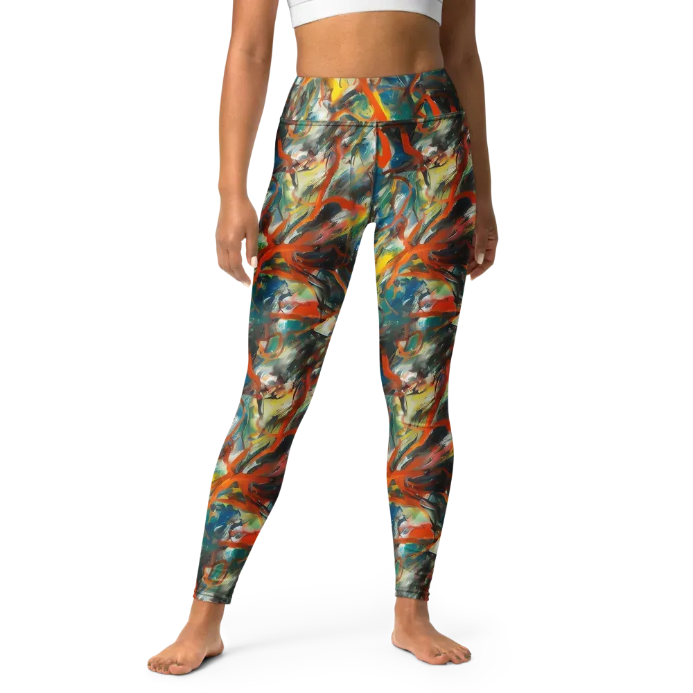 Chromatic Fusion on Yoga Leggings — Front