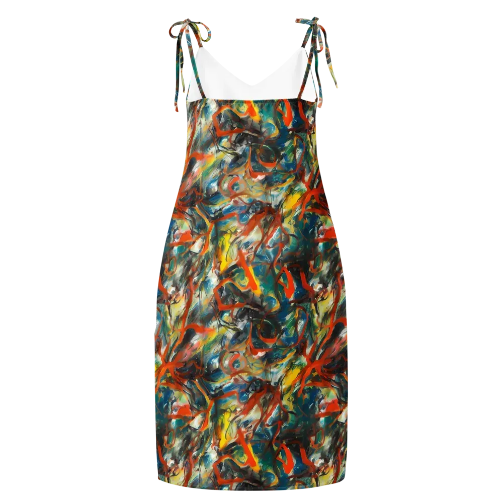 Chromatic Fusion on Slip Dress — Back