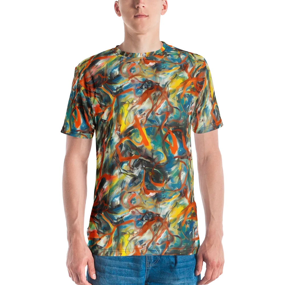 Chromatic Fusion on Men's Crew Neck T-Shirt — Front