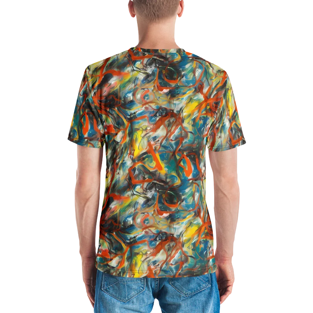 Chromatic Fusion on Men's Crew Neck T-Shirt — Back