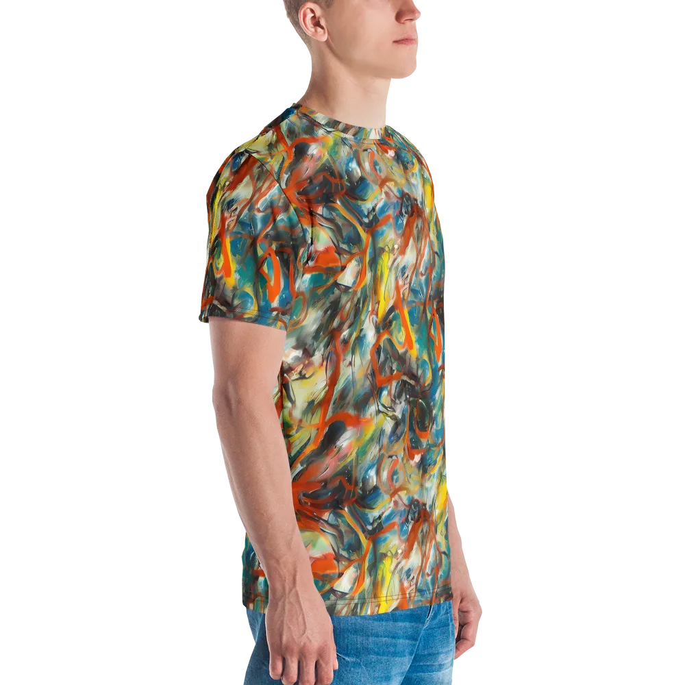 Chromatic Fusion on Men's Crew Neck T-Shirt — Right